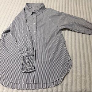 Classic Black and White Striped Women’s Shirt